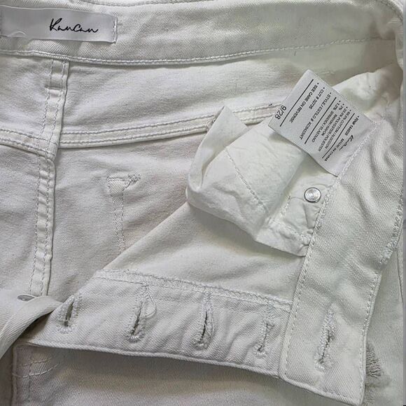 Kancan Jeans White High Waisted Size 9 - Picture 4 of 4